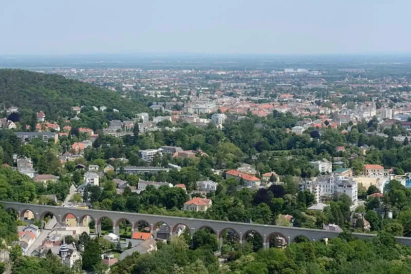 Blick über Baden bei Wien